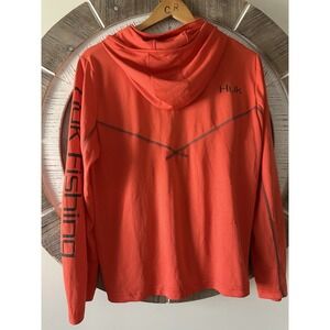 Huk Vibrant Orange Hoodie with Logo